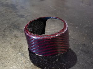 Alfa Romeo Stelvio Front Emblem Frame Cover - Carbon Fiber - Red Carbon Alfa Romeo Stelvio Front Emblem Frame Cover - Carbon Fiber - Red Carbon